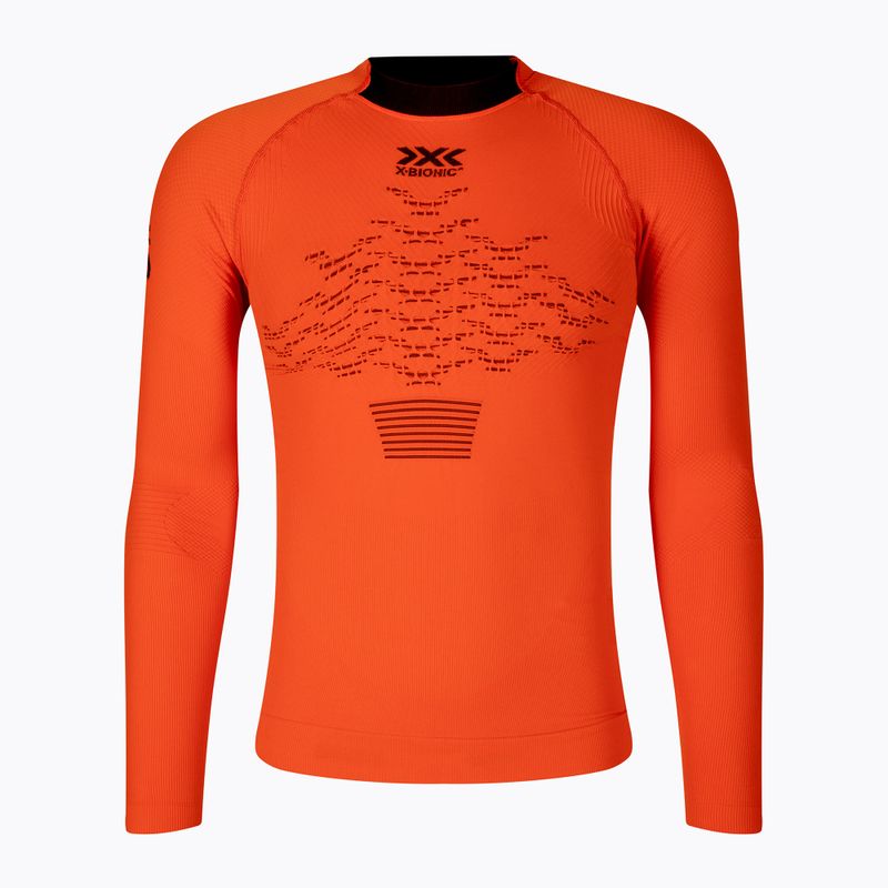 Longsleeve termoaktywny męski X-Bionic The Trick 4.0 Run trick orange/black