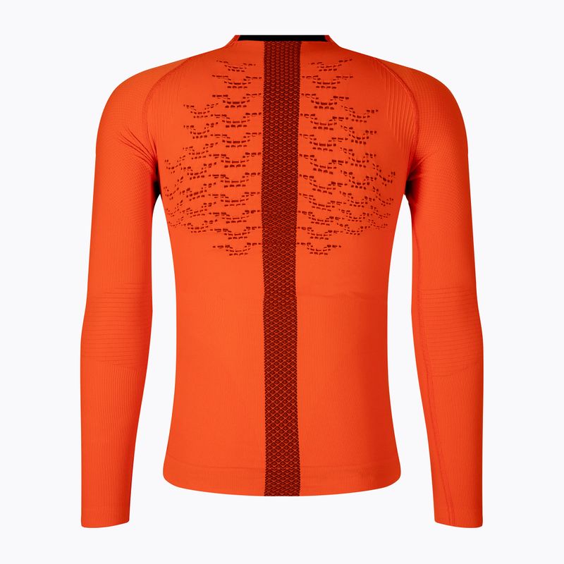 Longsleeve termoaktywny męski X-Bionic The Trick 4.0 Run trick orange/black 2