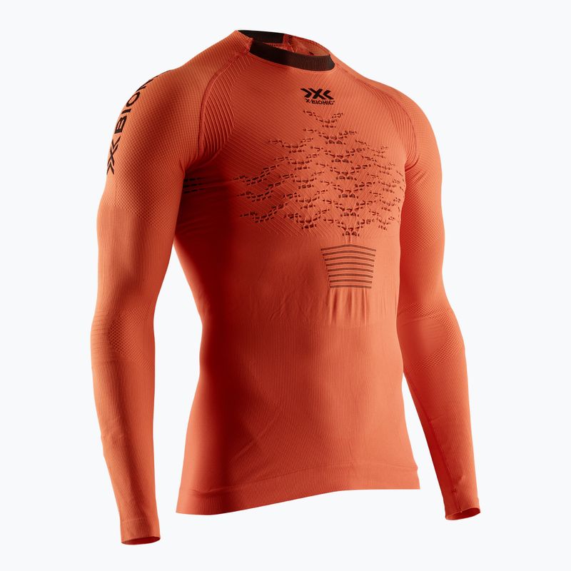 Longsleeve termoaktywny męski X-Bionic The Trick 4.0 Run trick orange/black 4
