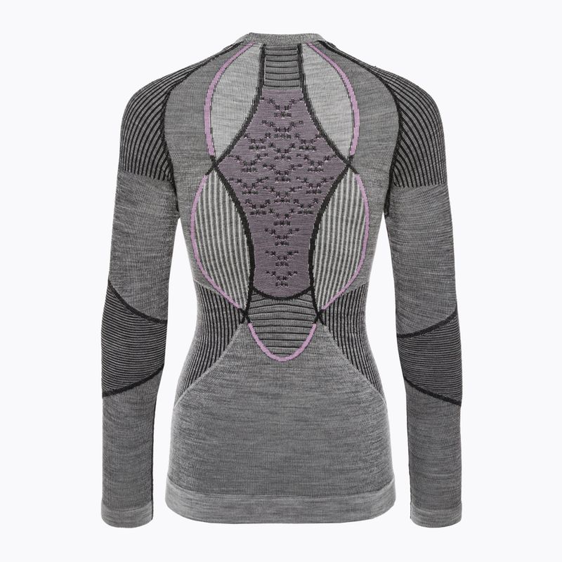 Longsleeve termoaktywny damski X-Bionic Apani 4.0 Merino black/grey/pink 2