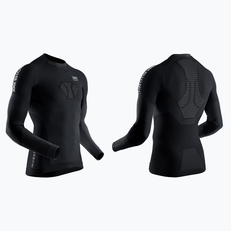 Bluza termoaktywna męska X-Bionic Invent 4.0 Run Speed black/charcoal 7