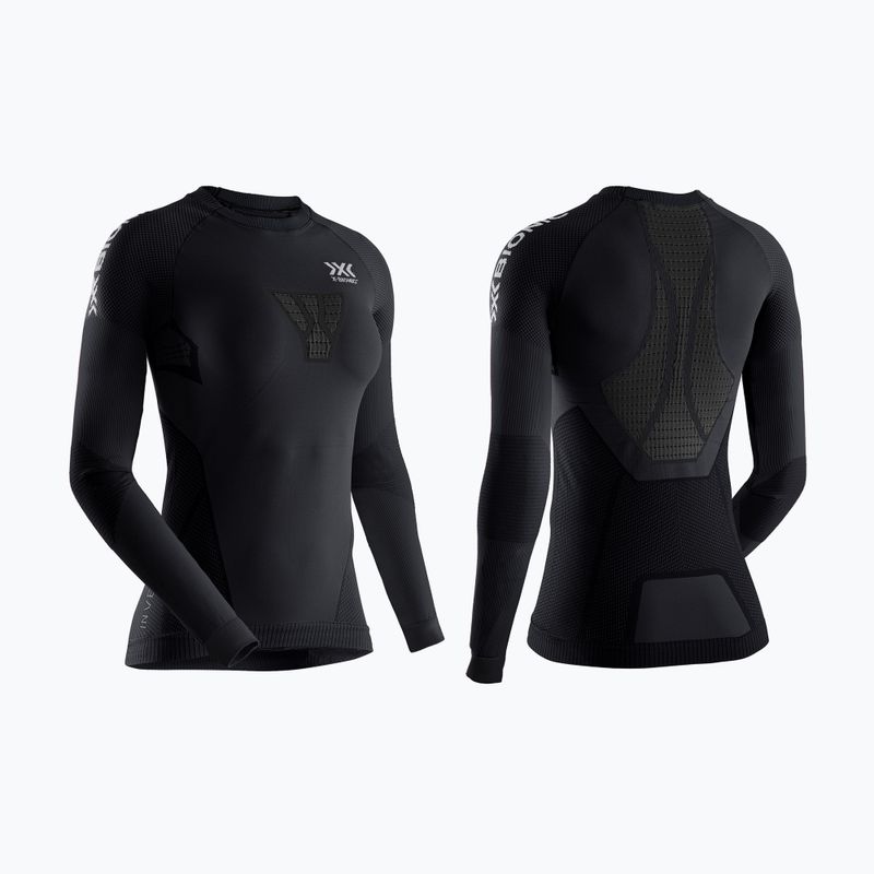 Bluza termoaktywna damska X-Bionic Invent 4.0 Run Speed black/charcoal 7