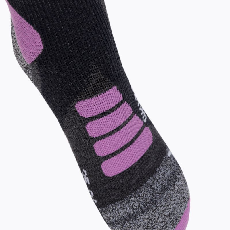 Skarpety narciarskie damskie X-Socks Ski Touring Silver 4.0 anthracite melange/magnolia 3