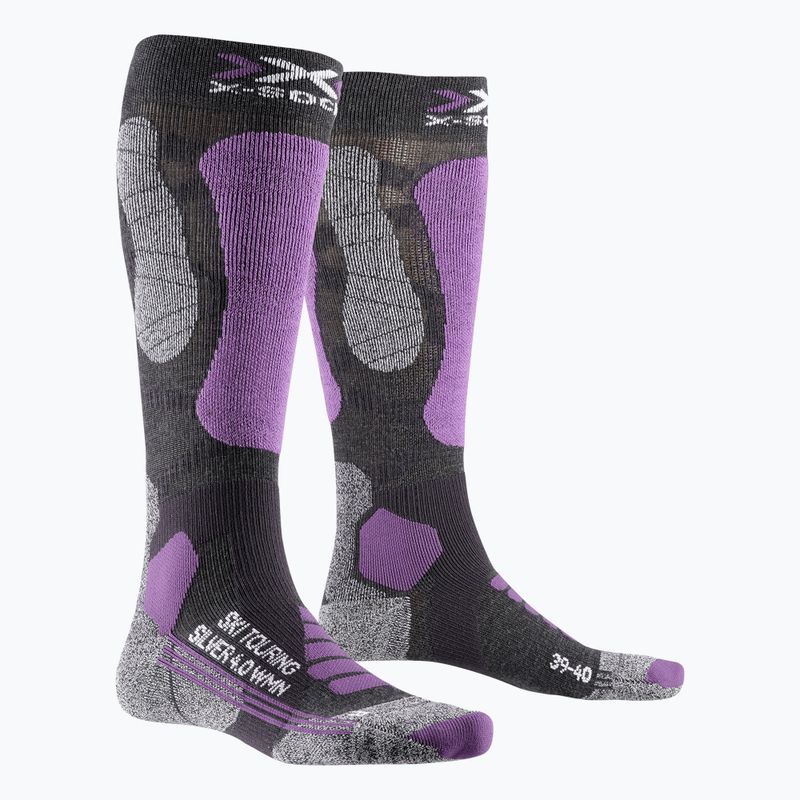Skarpety narciarskie damskie X-Socks Ski Touring Silver 4.0 anthracite melange/magnolia 4