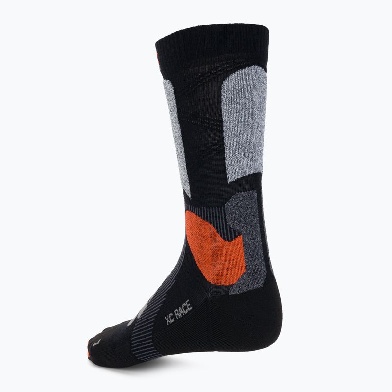 Skarpety narciarskie X-Socks X-Country Race 4.0 black/stone grey melange 3