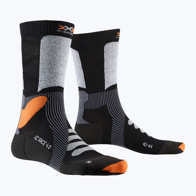 Skarpety narciarskie X-Socks X-Country Race 4.0 black/stone grey melange