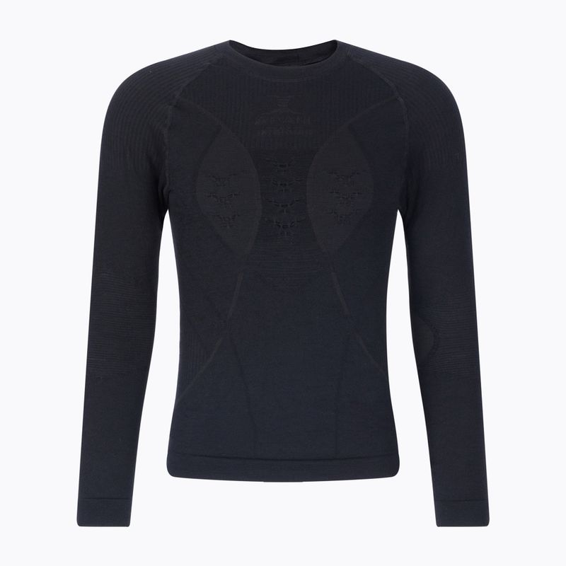 Longsleeve termoaktywny męski X-Bionic Apani 4.0 Merino black/black