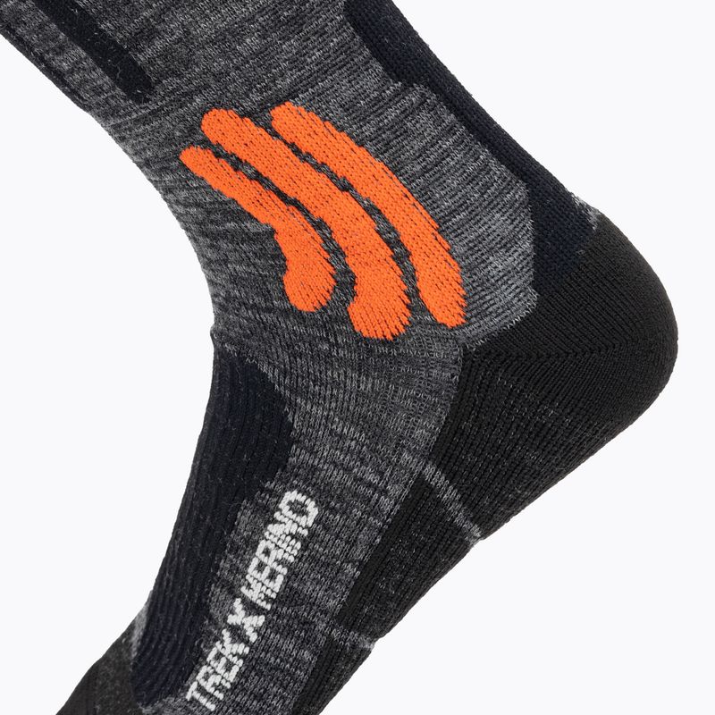 Skarpety X-Socks Trek X Merino grey duo melange/x-orange/black 3