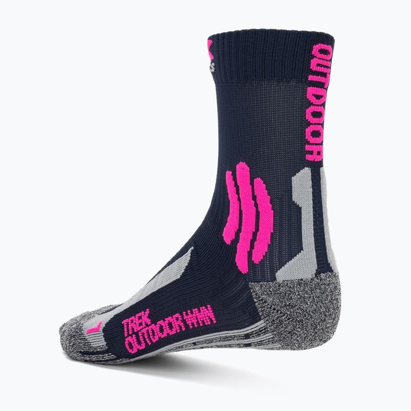 Skarpety damskie X-Socks Trek Outdoor midnight blue/pink/lt grey melange 2