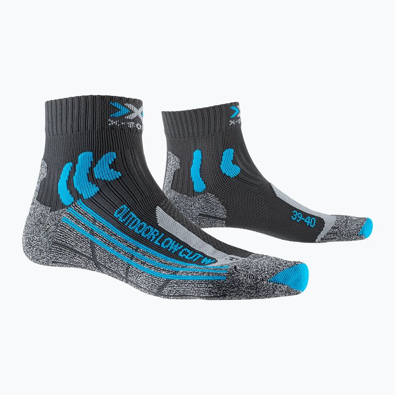 Skarpety X-Socks Trek Outdoor Low Cut anthracite/turquoise 2