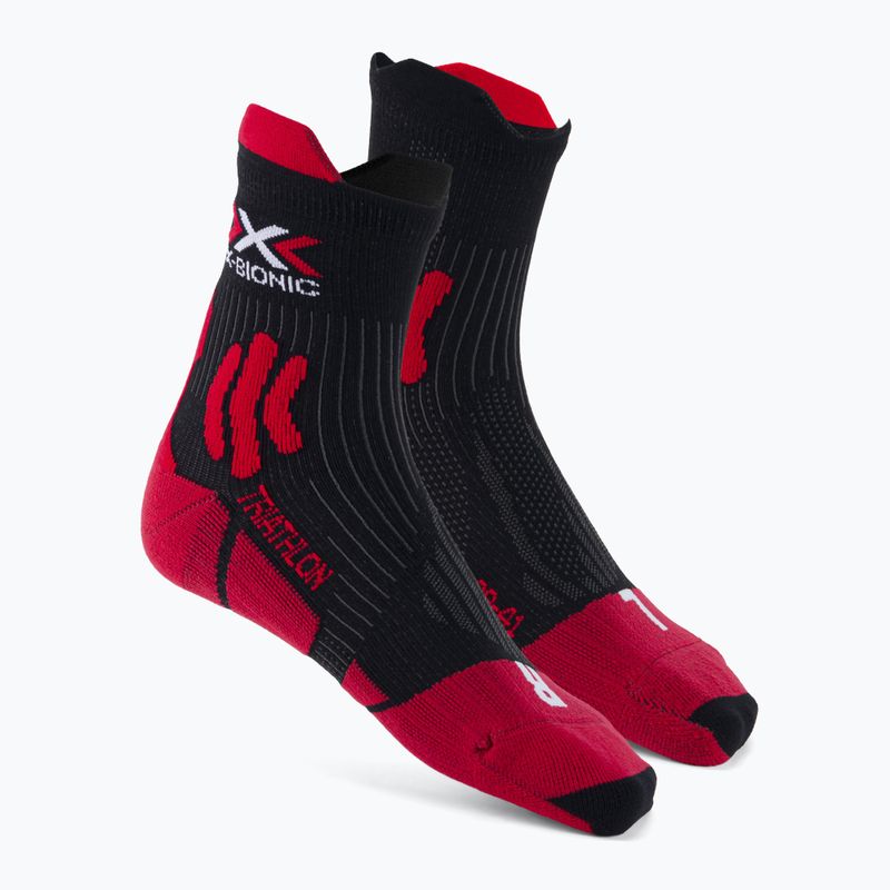 Skarpety triathlonowe męskie X-Bionic Triathlon 4.0 red/black