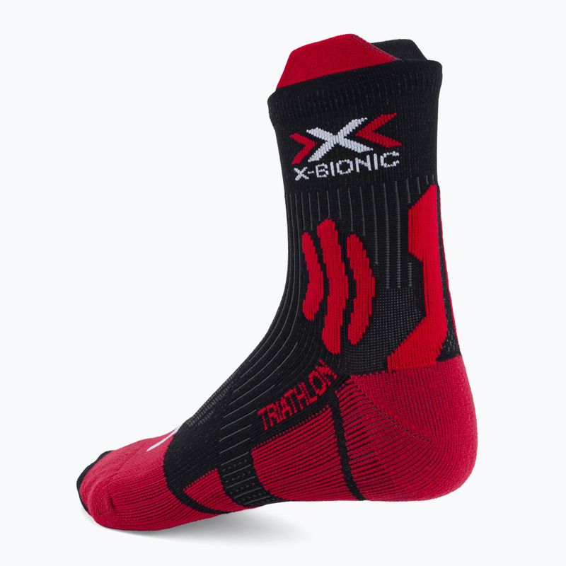 Skarpety triathlonowe męskie X-Bionic Triathlon 4.0 red/black 2