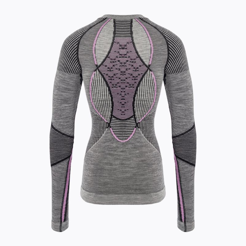 Bluza termoaktywna damska X-Bionic Merino black/grey/magnolia 2