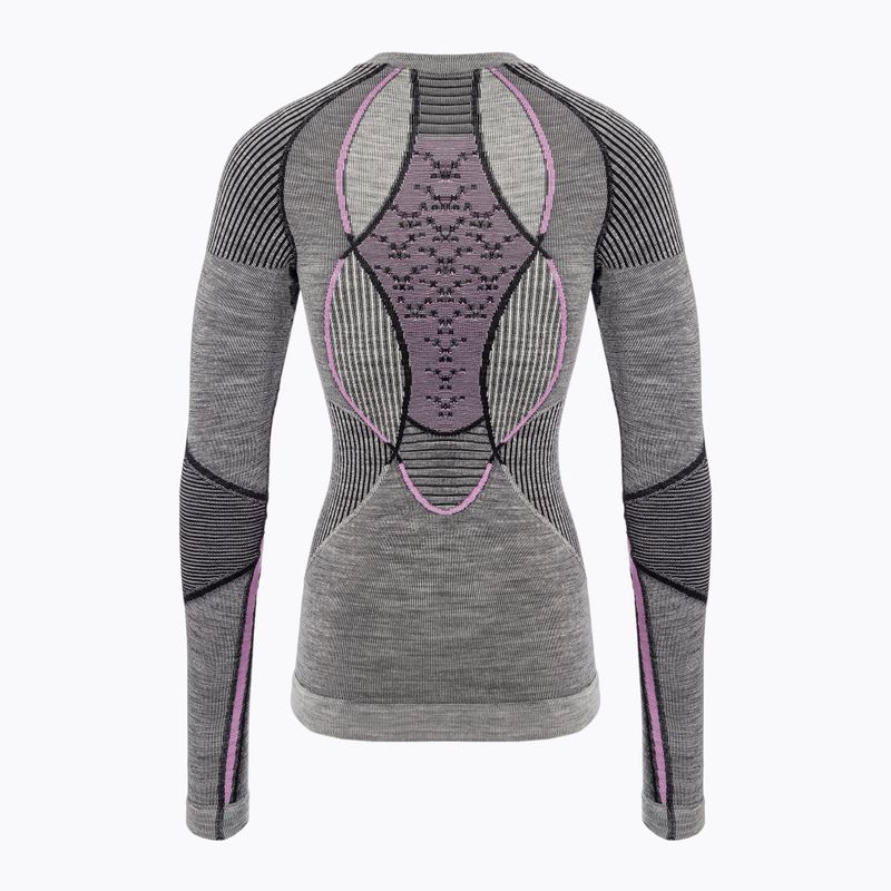 Longsleeve termoaktywny damski X-Bionic Merino black/grey/magnolia 2