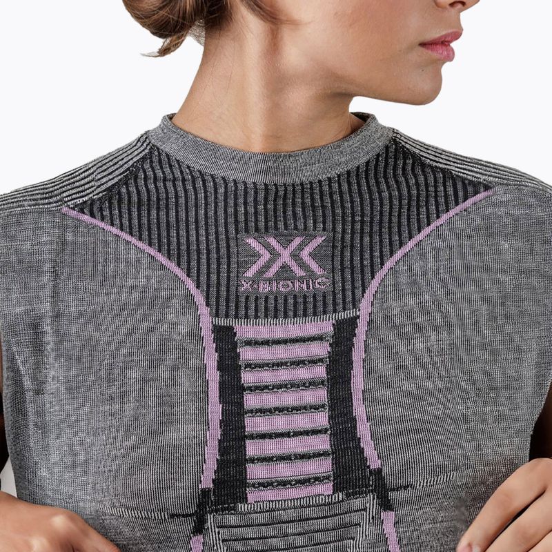 Bluza termoaktywna damska X-Bionic Merino black/grey/magnolia 4