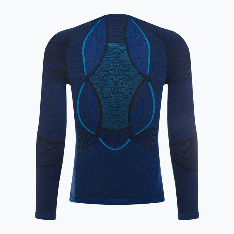 Bluza termoaktywna męska X-Bionic Merino dark ocean/sky blue 3