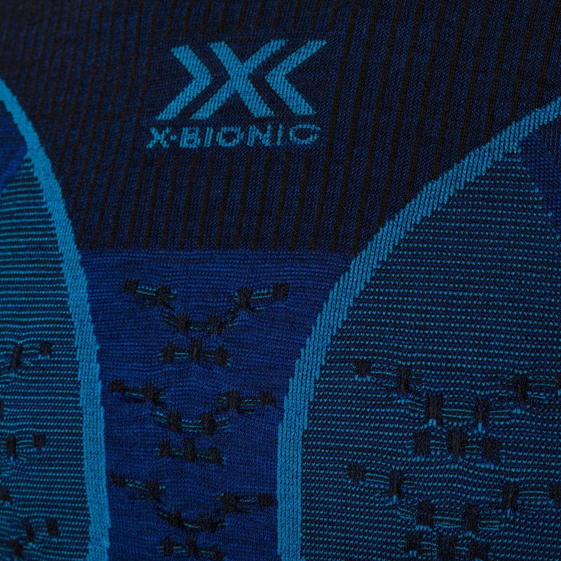 Bluza termoaktywna męska X-Bionic Merino dark ocean/sky blue 4