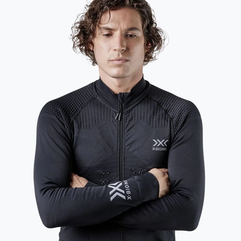 Bluza termoaktywna męska X-Bionic Energizer 4.0 Transmission Layer Full Zip opal black/arctic white 3