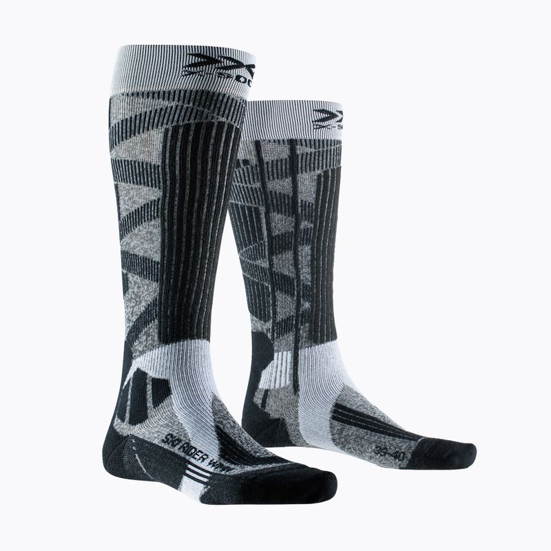 Skarpety narciarskie damskie X-Socks Ski Rider 4.0 grey melange/opal black 4