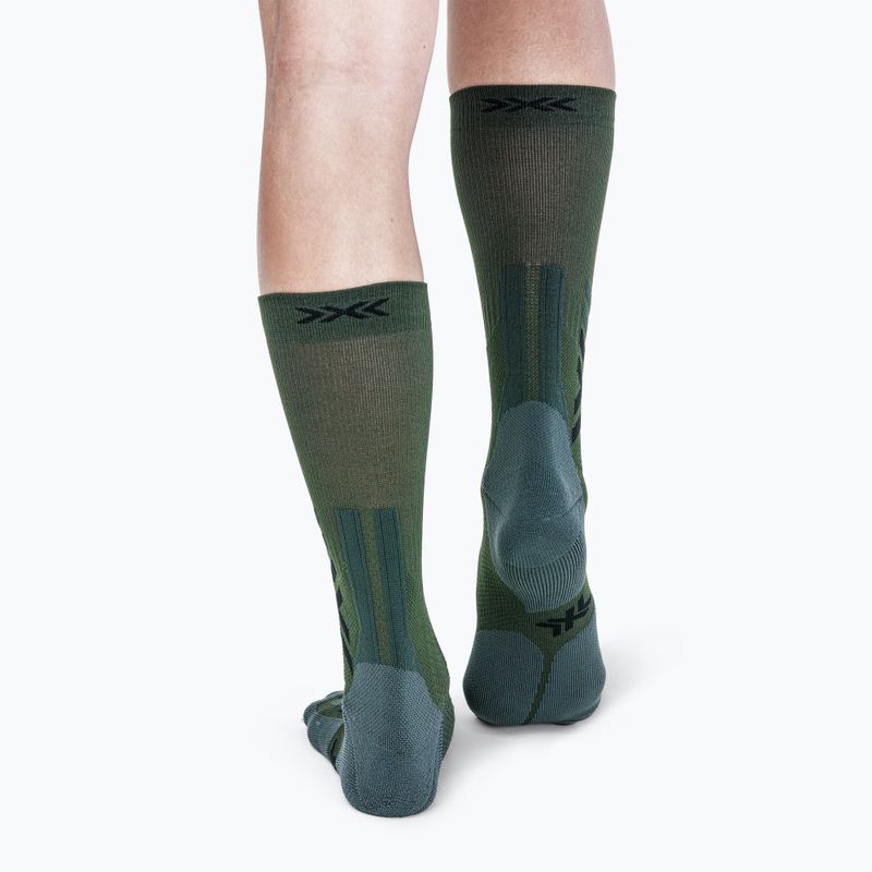 Skarpety X-Socks Hike Discover Crew green/black 3