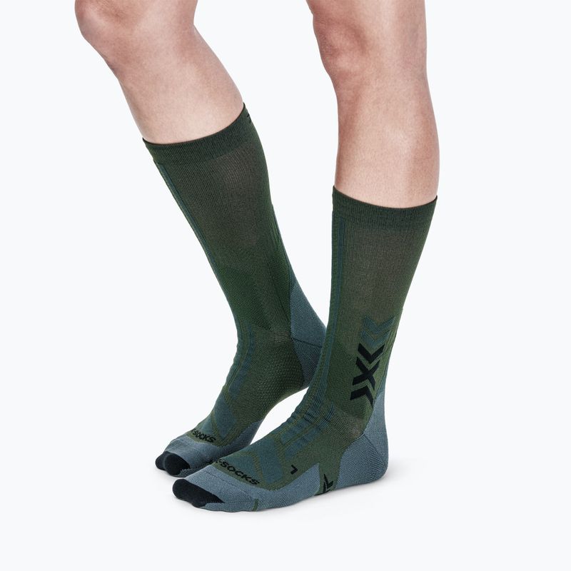 Skarpety X-Socks Hike Discover Crew green/black 4