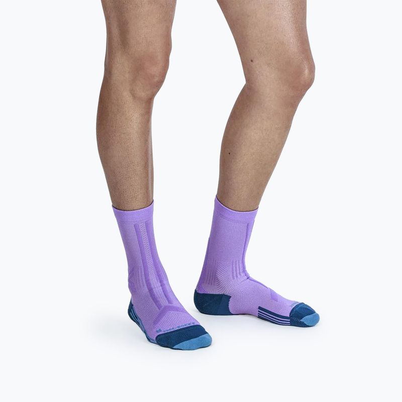Skarpety damskie X-Socks Trailrun Discover Crew orchid/sunset blue 2