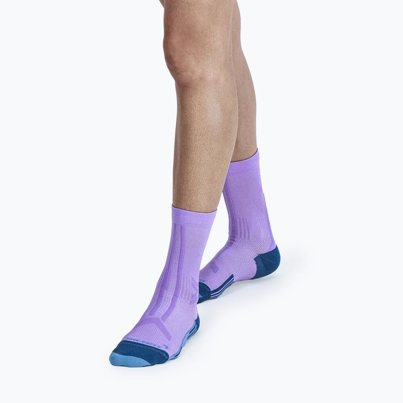 Skarpety damskie X-Socks Trailrun Discover Crew orchid/sunset blue 4