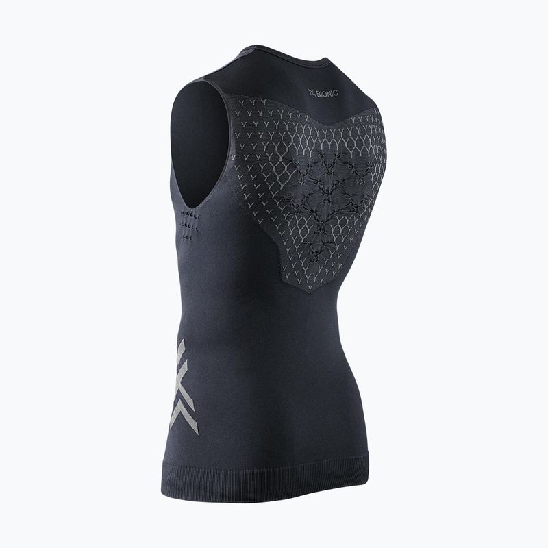 Koszulka do biegania męska X-Bionic Twyce Run Singlet black/charcoal 2