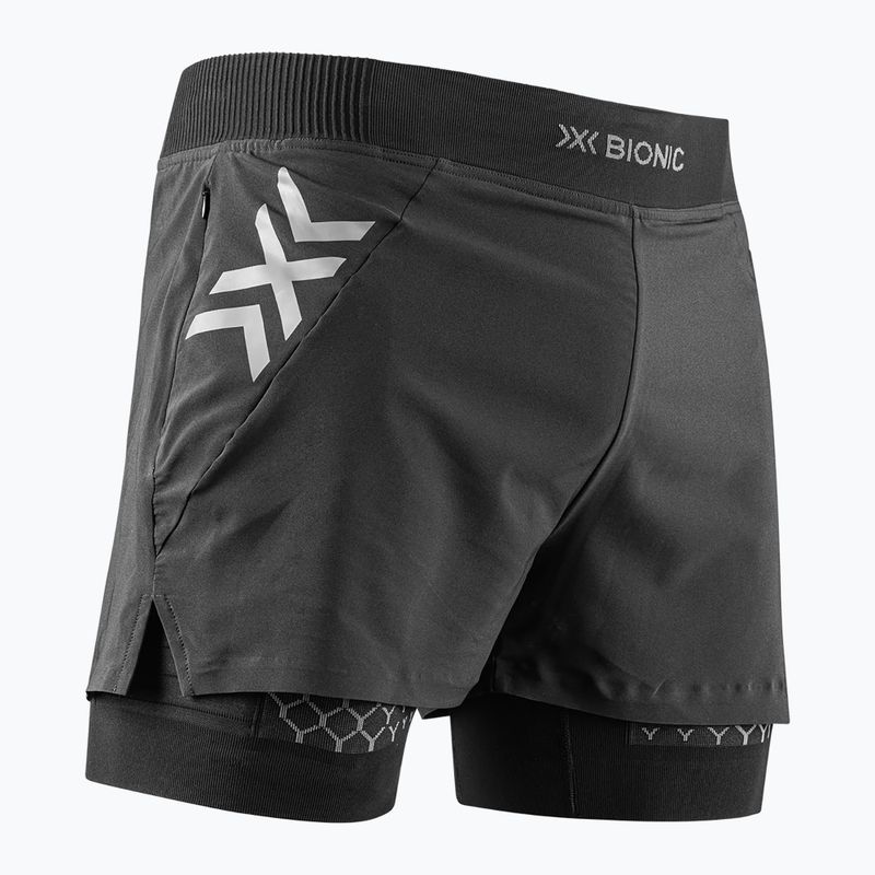 Spodenki do biegania męskie X-Bionic Twyce Race 2in1 black/charcoal 2