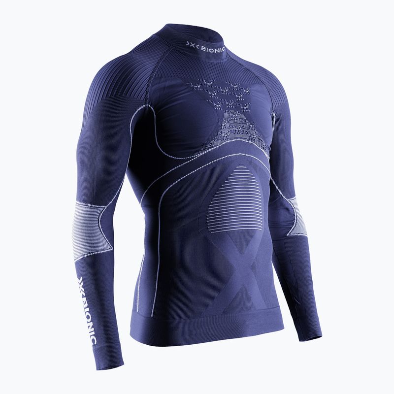 Longsleeve termoaktywny męski X-Bionic Energy Accumulator 4.0 Turtle Neck marine/optical white