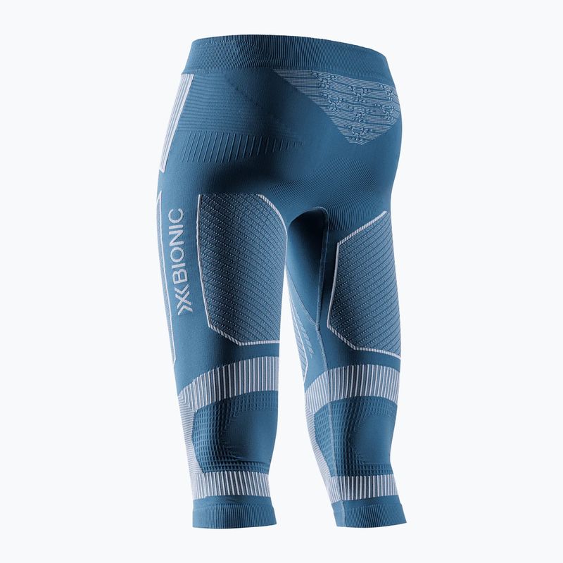 Spodnie termoaktywne damskie X-Bionic Energy Accumulator Light Pants 3/4 mineral blue/arctic white 2