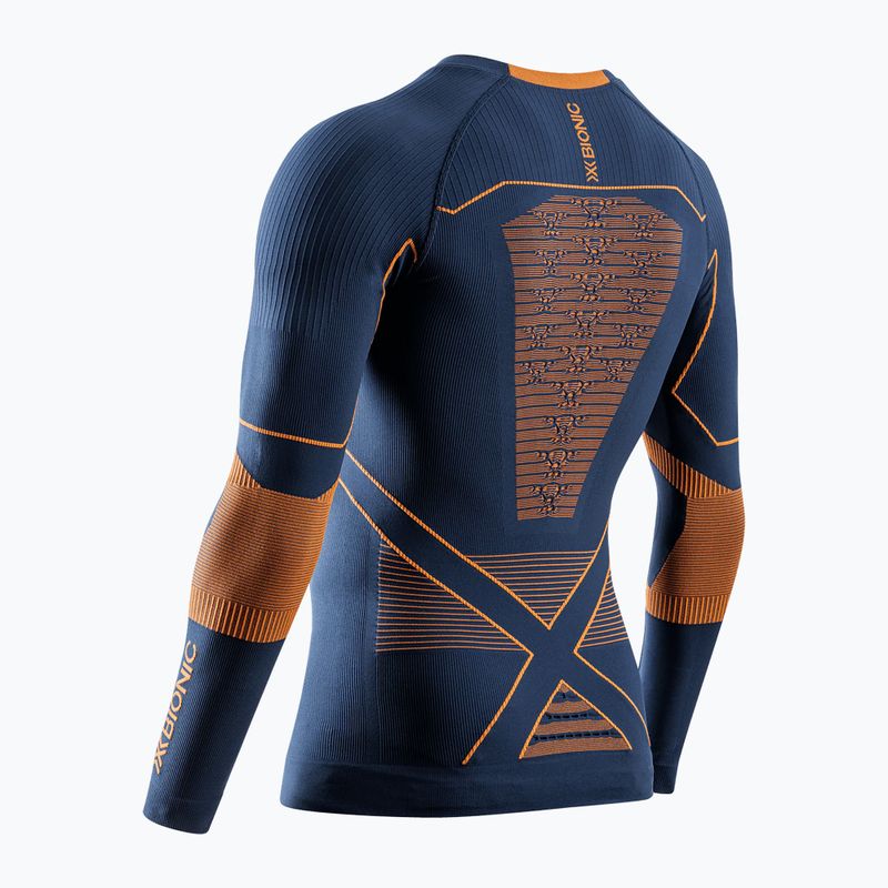 Bluza termoaktywna męska X-Bionic Energy Accumulator Light Shirt marine/orange 2