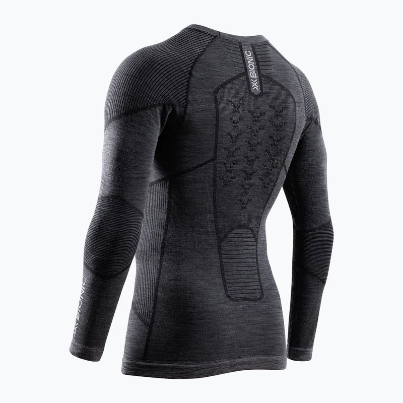 Bluza termoaktywna męska X-Bionic Symbio Merino Shirt rhino grey 2
