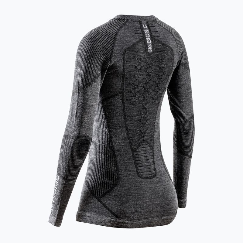 Bluza termoaktywna damska X-Bionic Symbio Merino Shirt rhino grey 2