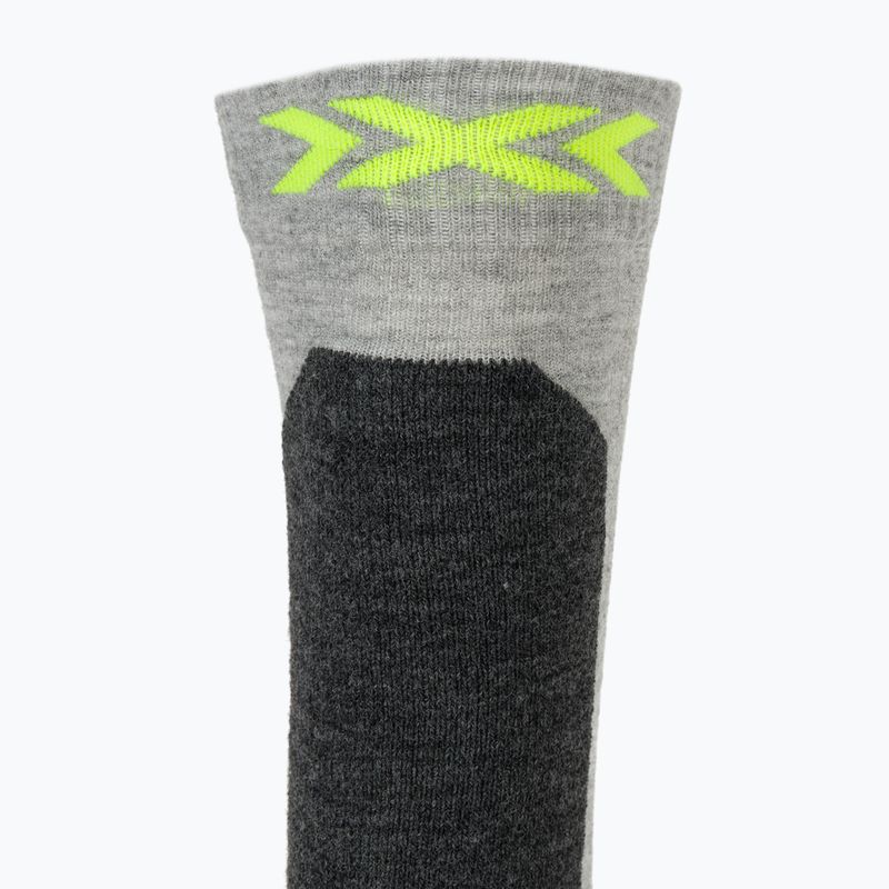 Skarpety narciarskie dziecięce X-Socks Ski Discover Otc rhino grey/canary 4