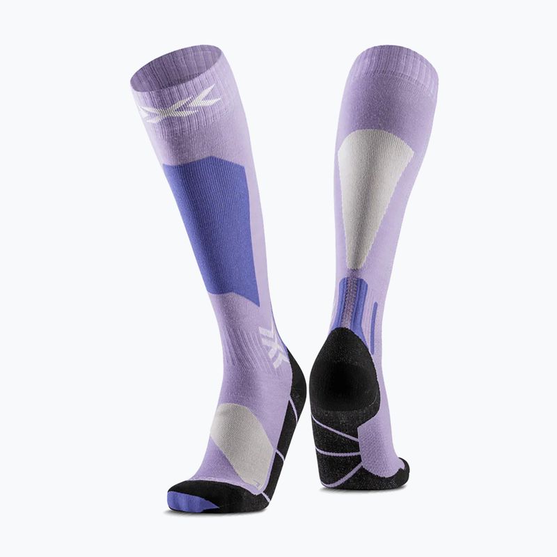 Skarpety narciarskie X-Socks Ski Discover Merino Otc muted lavender/light sand