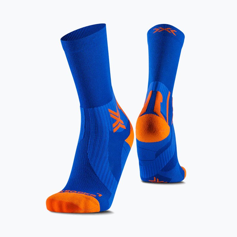 Skarpety X-Socks Run Perform Warm Crew twyce blue/orange