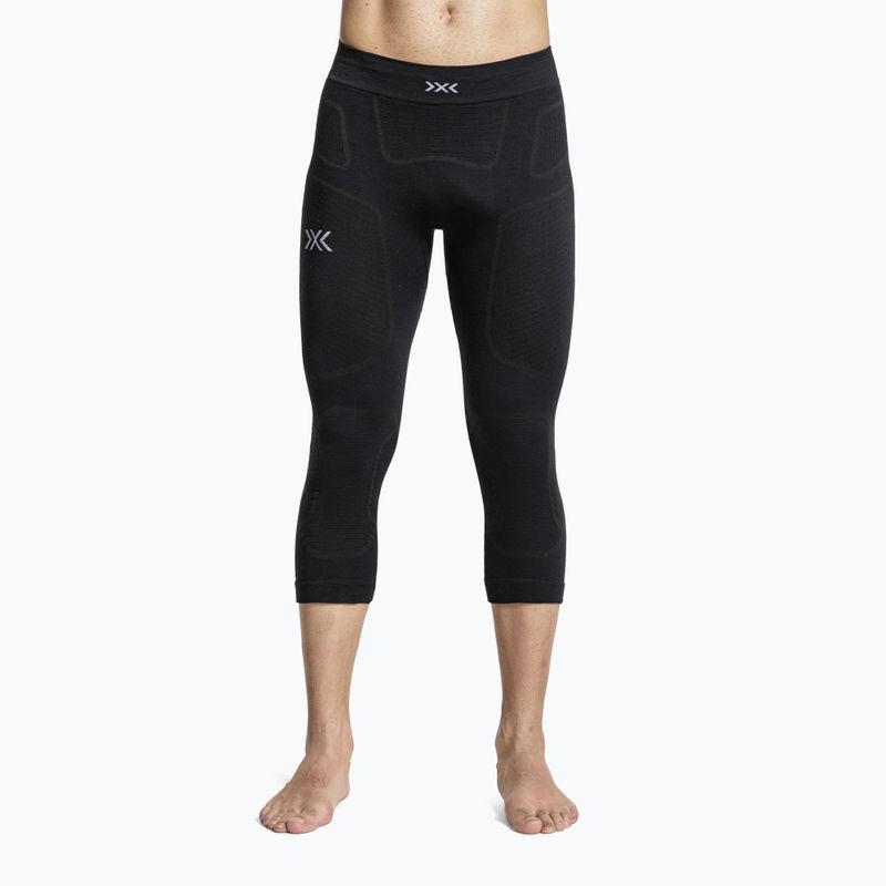 Spodnie termoaktywne męskie X-Bionic Symbio Merino 3/4 black