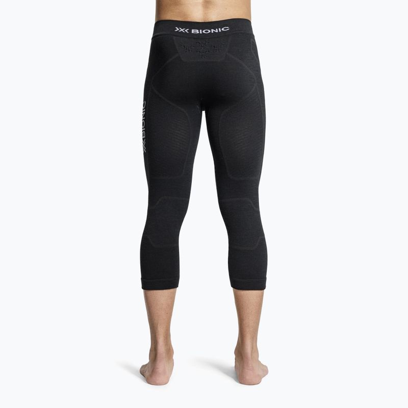 Spodnie termoaktywne męskie X-Bionic Symbio Merino 3/4 black 2