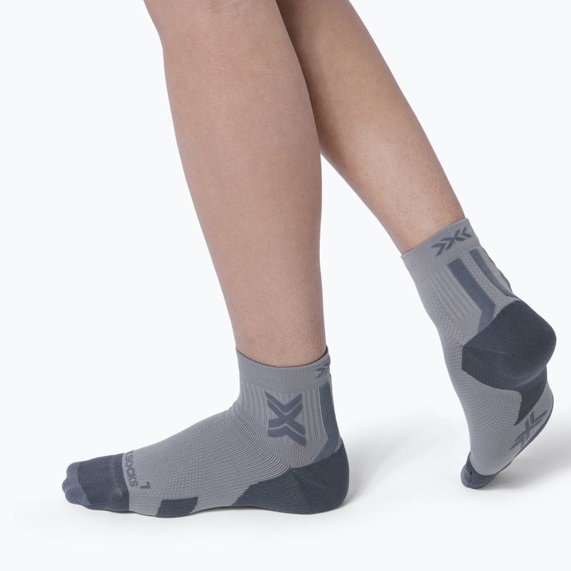 Skarpety X-Socks Run Discover Ankle raincloud/x black 4