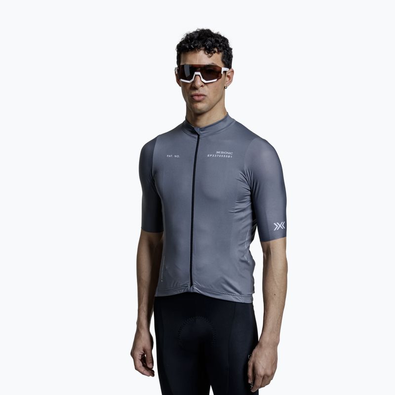 Koszulka rowerowa męska X-Bionic Corefusion Ride Jersey rhino grey 4