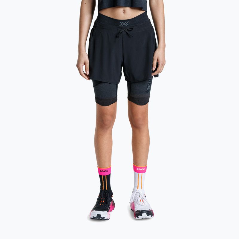 Legginsy do biegania damskie X-Bionic Xceed Run Tights x black/rhino grey 3