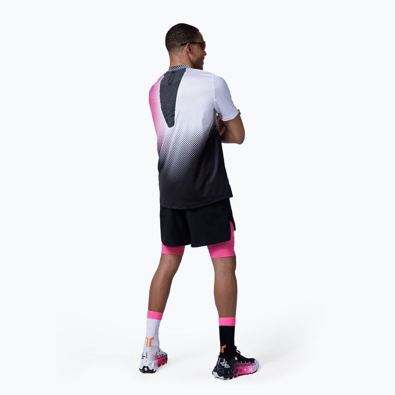 Koszulka do biegania męska X-Bionic Corefusion Run dot fade/neo pink/white 5