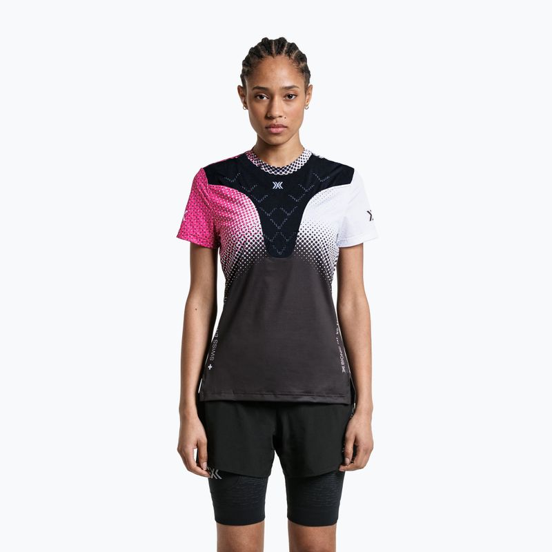 Koszulka do biegania damska X-Bionic Corefusion Run dot fade/neo pink/white