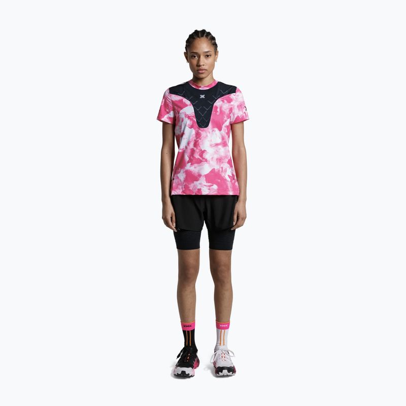 Koszulka do biegania damska X-Bionic Corefusion Run wolfpack/white/neo pink 2