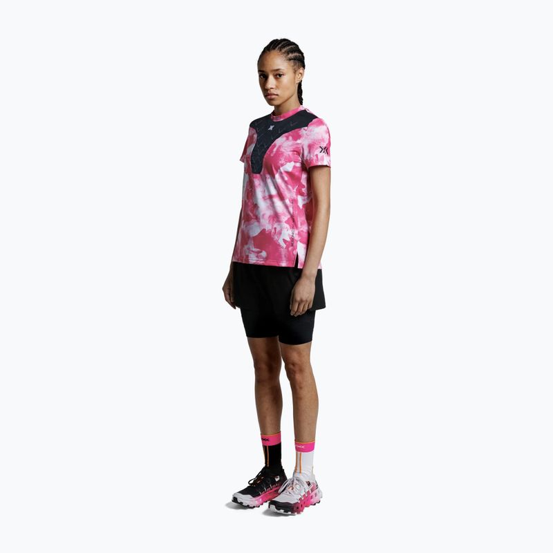 Koszulka do biegania damska X-Bionic Corefusion Run wolfpack/white/neo pink 3