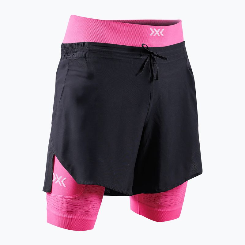 Spodenki do biegania męskie X-Bionic Efektor 2in1 x black/neo pink 4