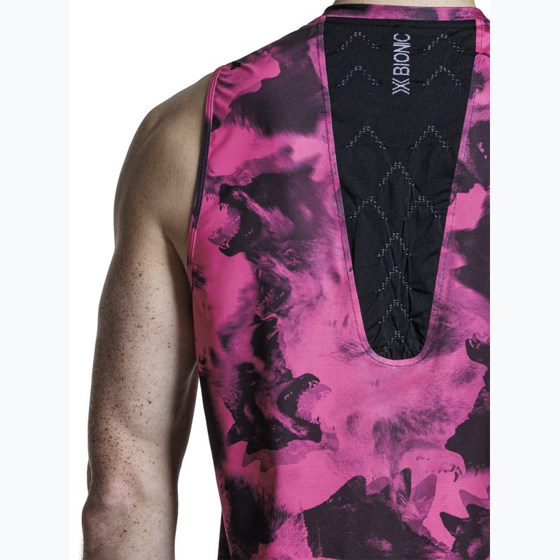 Koszulka do biegania X-Bionic Corefusion Run Tank wolfpack/black/neo pink 9