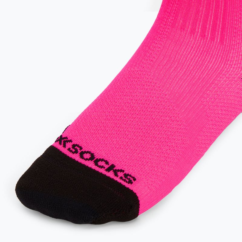 Skarpety X-Socks Run Discover Crew fluo pink/x black 3