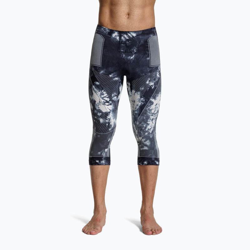 Spodnie termoaktywne X-Bionic Energy Accumulator Wild 3/4 tiedye x black/fluo pink